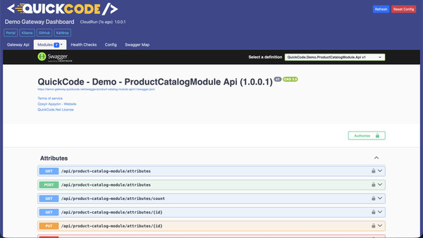 Demo API gateway