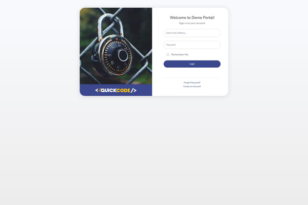 Admin portal login