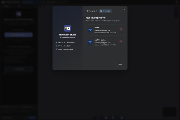 My projects list