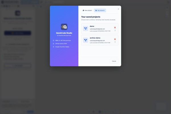 My projects list