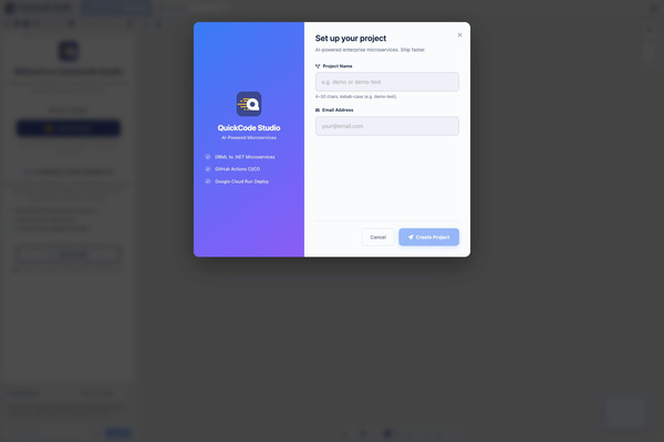 Create new project
