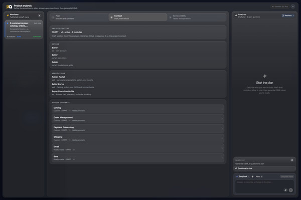 Project and module context that grounds Ask Your Project answers