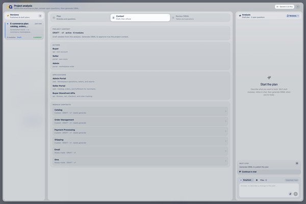 Project and module context that grounds Ask Your Project answers