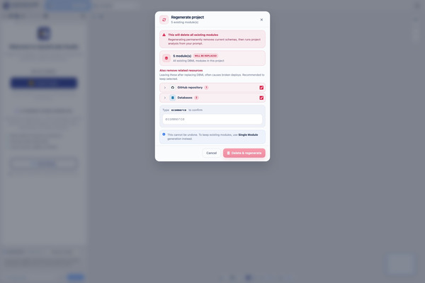 Improve — regenerate project
